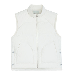 pusumede 温莎周末 90白鸭绒立领马甲羽绒服女保暖宽松马夹外套