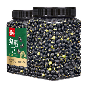 每果时光盐炒黑豆500g熟香酥非黄豆炒货干果孕妇休闲健康年货零食