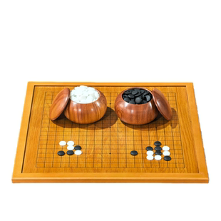云子围棋高端实木包边围棋棋盘套装象棋二合一儿童初学五子棋比赛