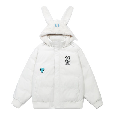 GUUKAAgaho联名兔耳羽绒服