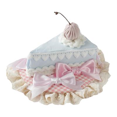 Lolita原创蓝色纸杯蛋糕蕾丝发饰