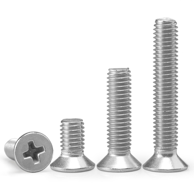 304不锈钢KM沉头十字平头机螺钉