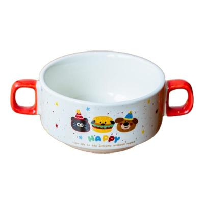 卡通陶瓷米饭碗儿童宝宝辅食碗