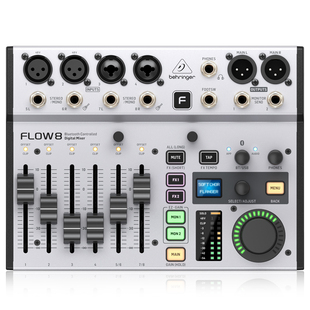 BEHRINGER/百灵达FLOW8专业带效果蓝牙数字直播录音带声卡调音台