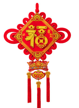 2026新年中国结扇形中国风
