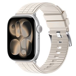 适用苹果手表表带氟橡胶s11男士applewatchultra3表带iwatch表带se女series10腕带s9代8/7/6/5运动硅胶46mm49
