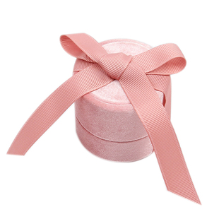 高档丝带绒布首饰盒创意戒指盒项链盒求婚首饰包装礼物盒子