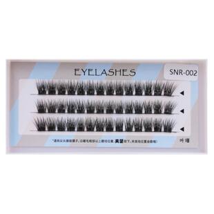 分段式假睫毛女浓密长款单簇单株自嫁接种植柔软自然仿真SNR002