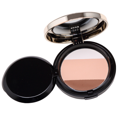 URCCI/悠姿3D立体粉饼遮瑕控油定妆修容三色组合干湿两用专柜正品