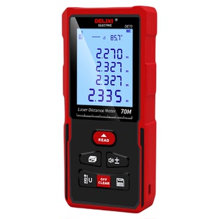 德力西激光测距仪红外线高精度手持充电量房仪电子尺安装测量仪器