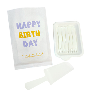 一次性蛋糕餐盘刀叉套装纸袋包装生日纸盘食品级加厚烘焙托盘餐具