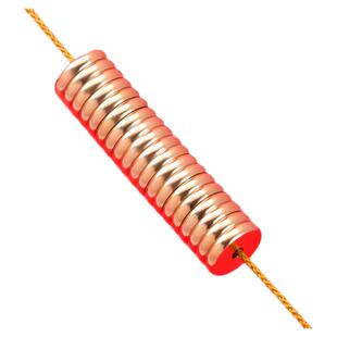 镀18k金手串垫片隔片超薄黄金色文玩直切手链串珠隔珠diy配珠卡环