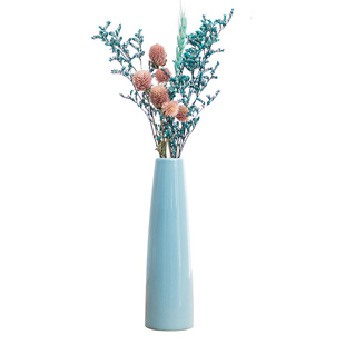 简约陶瓷干花花瓶家居桌面装饰品客厅摆件水培水养花器小清新花插