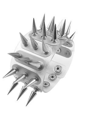 霸气垫片云梯无色透明朋克风手链