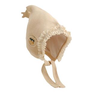 儿童帽子秋冬双层护耳帽宝宝小花星星公主防风针织毛线帽女巫师帽