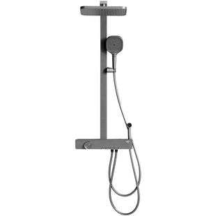 【政府补贴15%】华艺卫浴枪灰淋浴恒温花洒套装家用浴室沐浴器