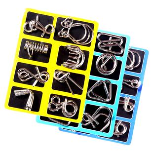 鲁班锁九连环解环全套解扣环24件套40儿童益智力扣解闷玩具孔明锁