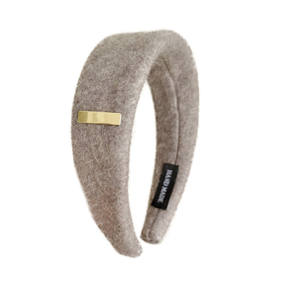 仲夏夜之梦高级感毛呢金片发箍