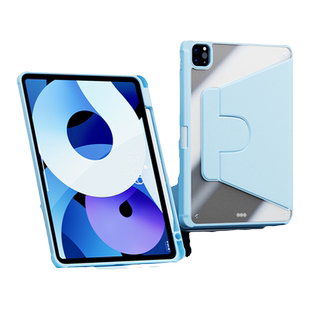 适用2021iPad保护壳2022苹果air5平板2020ipad保护套pro11带笔槽2019透明亚克力air4防弯硬壳10磁吸防摔10.9