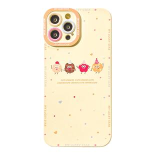 benefit秋冬款萌趣曲奇小饼干17pro16适用于苹果15手机壳13iphone14promax新款12套11简约xsmax全包xr硅胶8p