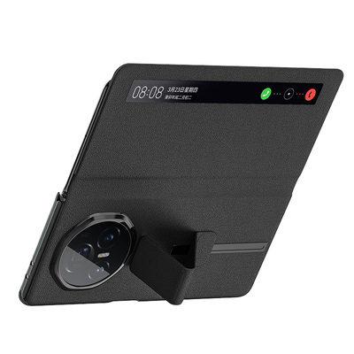 适用荣耀magicV5真皮高端手机壳