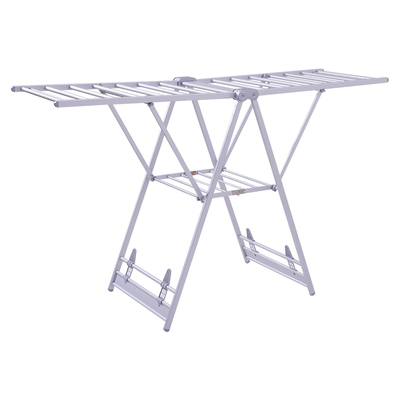 落地晾衣架台晴折叠电泳铝合金
