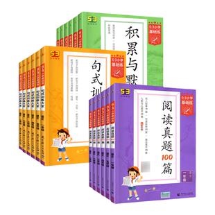 53基础练专项训练人教版小学语文英语一二年级三四五六年级下上册语文积累与默写句式训练大全阅读真题100篇教材同步练习题册五三