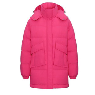 专柜正品明星款冬新款学院风宽松连帽加厚短款羽绒服女外套