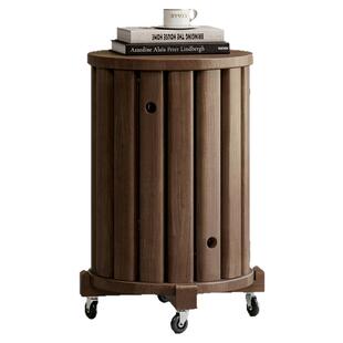 实木凳子可叠放家用叠叠乐带滑轮收纳堆叠凳客人备用凳新中式圆凳