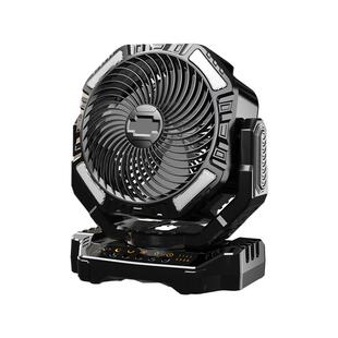 户外露营充电电风扇超长续航大风力宿舍停电帐篷野钓鱼三轮车夜市摆摊夜灯桌面小型电扇汽车用