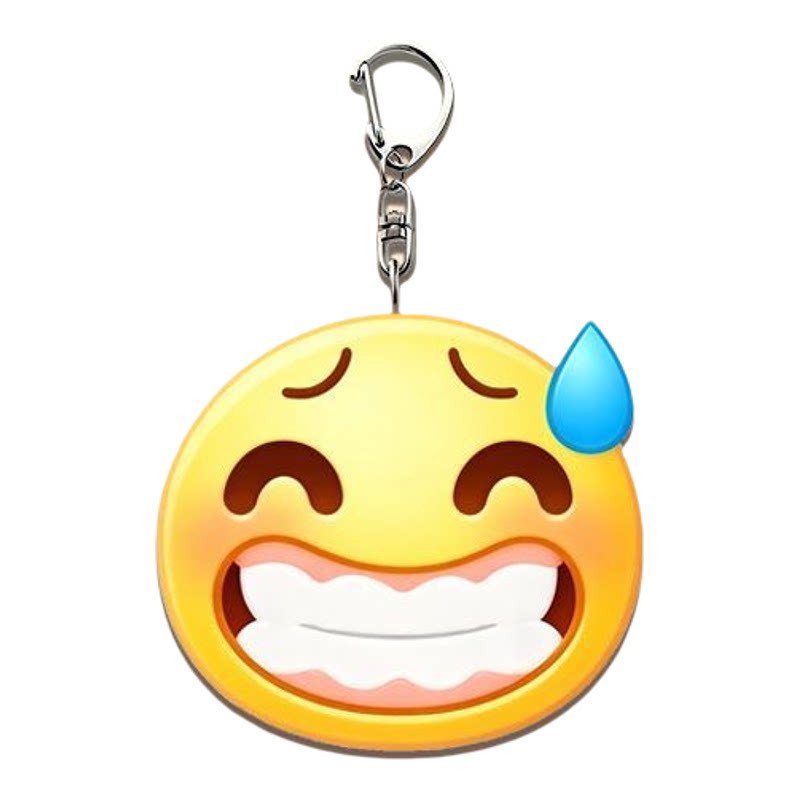 无语鸭Emoji亚克力同款钥匙扣