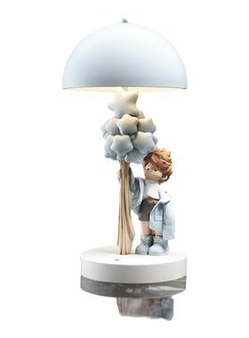 高级感小众星星男孩台灯摆件