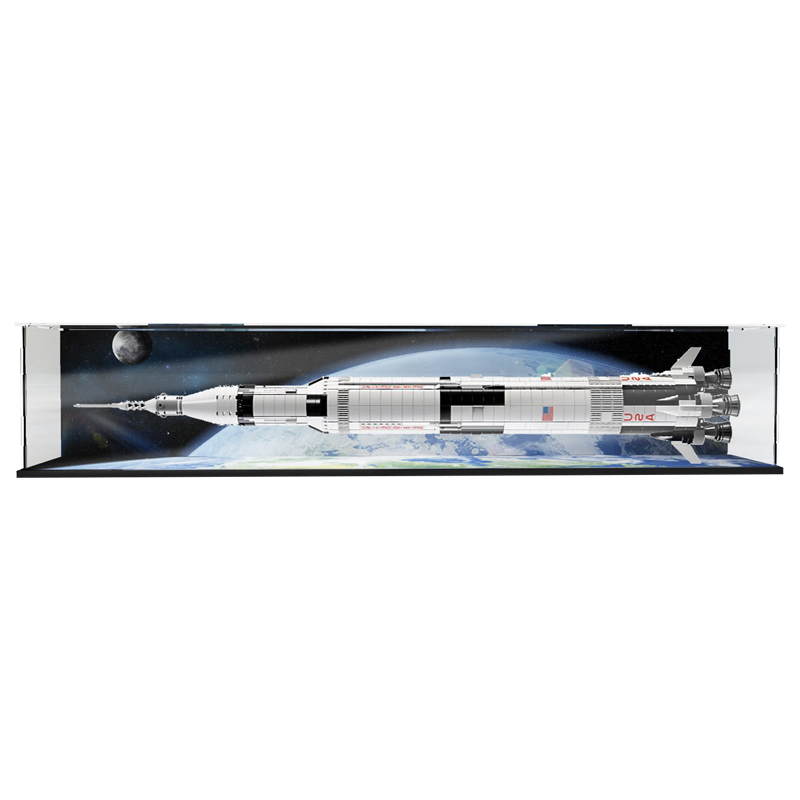 LYB乐一百适用乐高92176火箭21309阿波罗土星五号亚克力展示盒