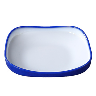 牛扒早餐盘创意个性西餐碟子密胺仿瓷饭店酒店餐具盘子北欧风ins