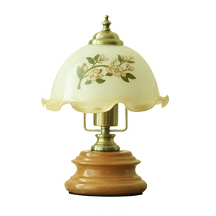 中式卧室高端创意中古氛围老上海床头灯美式复古高级感北欧小台灯