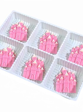 巧克力儿童蛋糕装饰城堡华夫饼