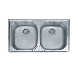 特价FRANKE弗兰卡不锈钢拉丝厨房龙头双槽水槽洗菜洗碗池PFX620B