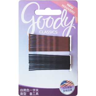 美国Goody歌妮发饰侧边刘海夹中短一字夹头饰 女发夹发卡后脑勺