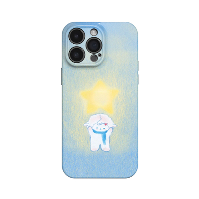 幸运星小羊~可爱治愈菲林适用iPhone16/15promax手机壳新华为mate60软OPPOreon12苹果14少女vivoX200一加ACE3