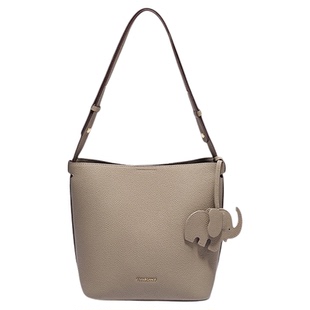 百丽包包女2025新款小象桶真皮斜挎包大容量单肩包水桶包X7258AX5