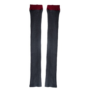 SS2L日系经典毛线针织少女风加厚保暖雪地靴袜套腿套过膝堆堆袜女