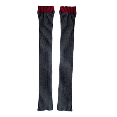 秋冬毛线针织加厚保暖堆堆袜袜套