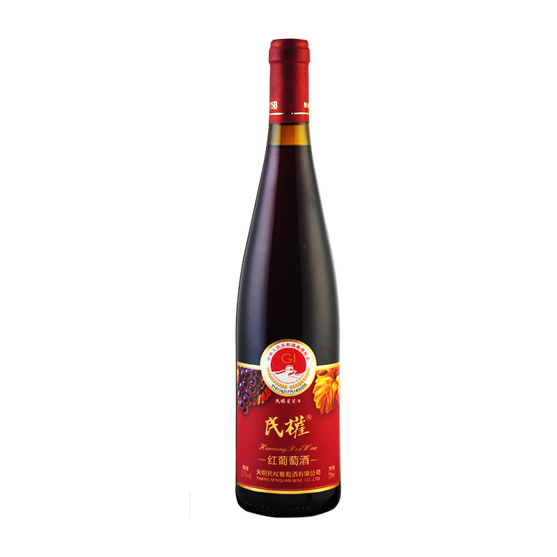 民权葡萄酒甜红葡萄酒1963优干红静态葡萄酒