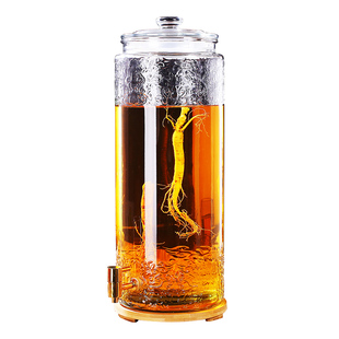彪王泡酒玻璃瓶带龙头10斤15斤20斤带底座泡酒专用瓶酿酒罐药酒瓶