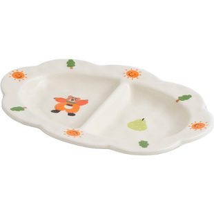 肆月分格餐盘家用2025新款陶瓷特别好看的高级个人专用精致漂亮