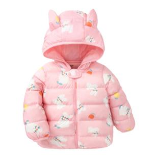 儿童轻薄羽绒服男童女童冬季小童短款宝宝外套轻便保暖A类白鸭绒