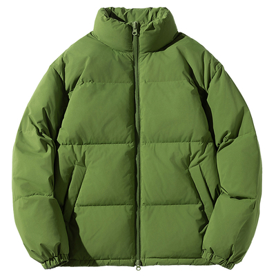 冬季牛油绿色短款羽绒服羽绒外套
