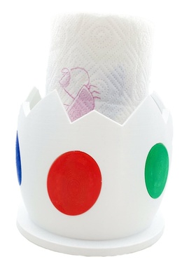 3D打印夜市摆地摊爆款家居厨房实用卷纸架蛋壳模型卷纸架小众摆件