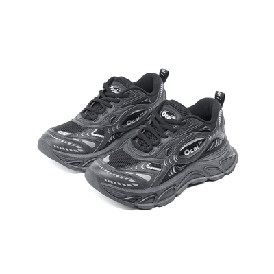 ocai复古运动跑鞋黑武士