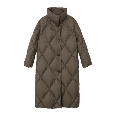 RUISHI芮时长款廓型菱格羽绒服